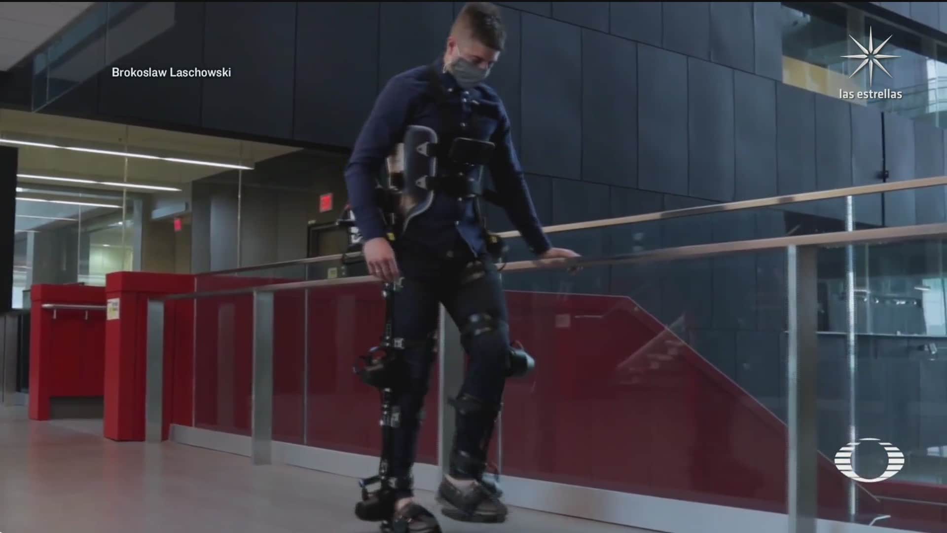 cientificos crean exoesqueleto robotico que puede moverse por si solo
