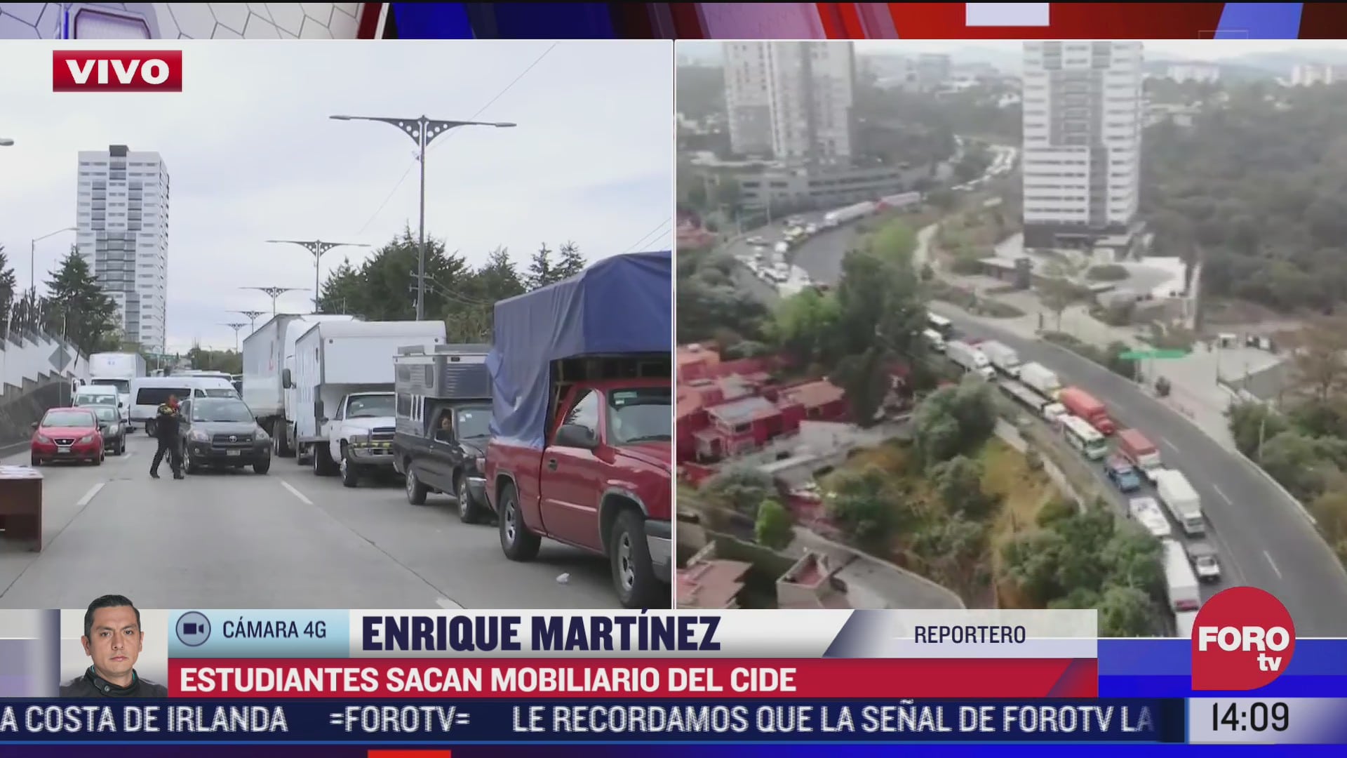 cientos de personas afectadas por bloqueo de comunidad del cide en carretera mexico toluca