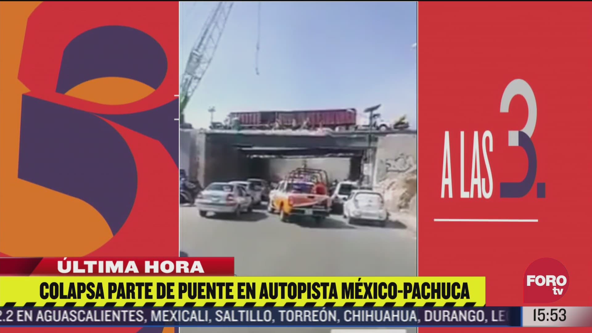 colapsa parte de puente en autopista mexico pachuca