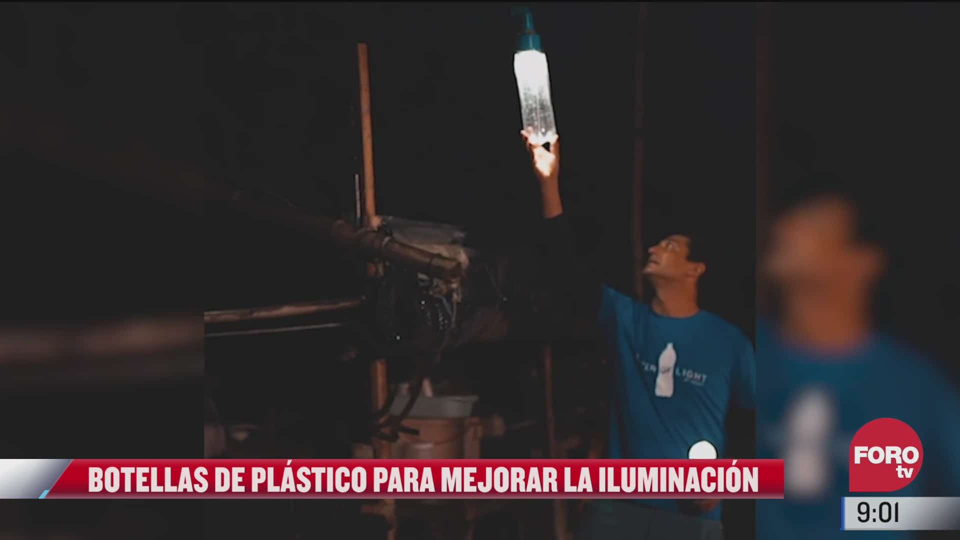 con botellas de plastico llevan iluminacion a comunidades marginadas