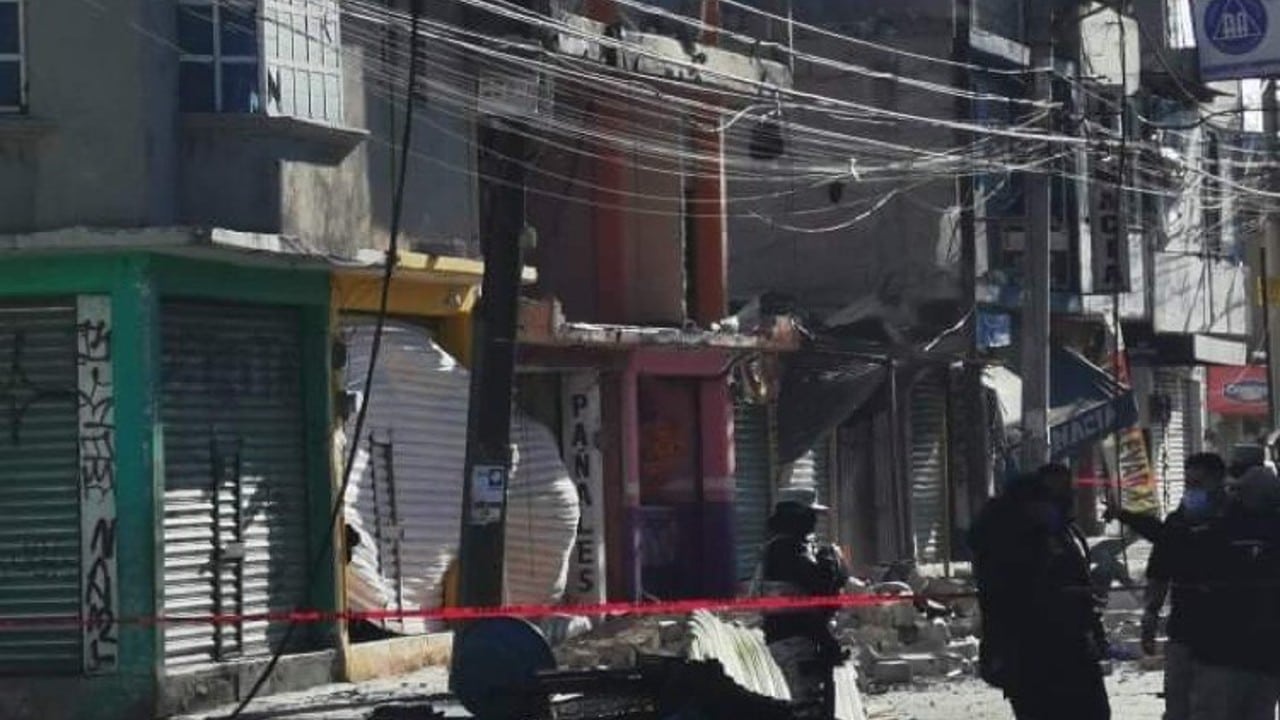 Daños por explosión en Ecatepec