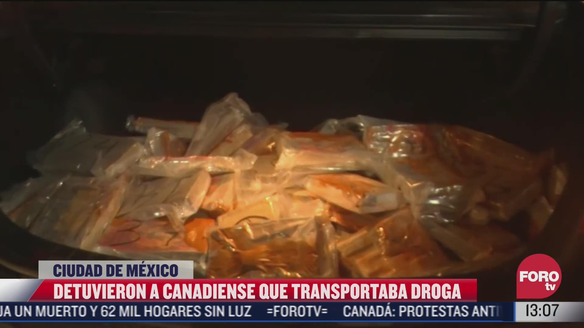 detienen a canadiense con bolsas de cocaina en cdmx