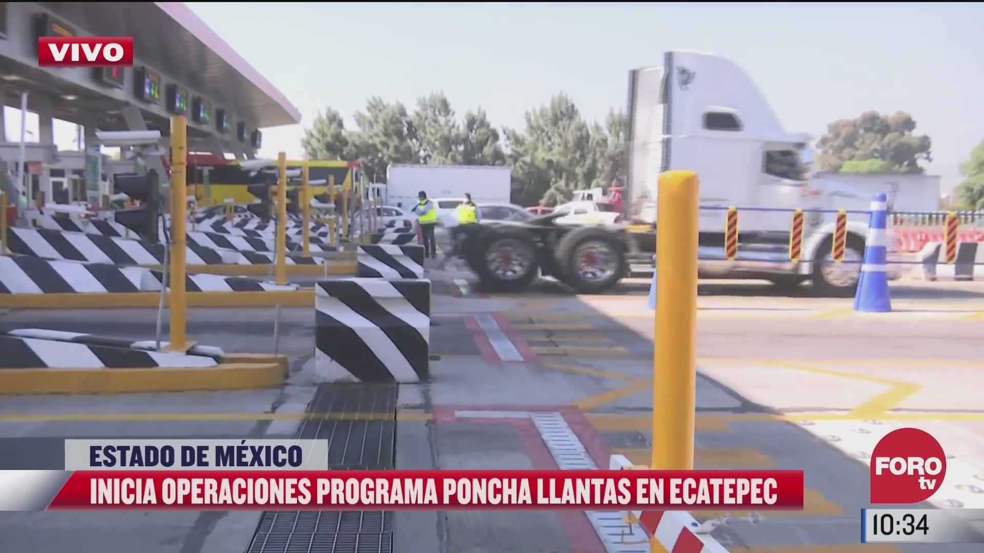 ecatepec pone en marcha el sistema poncha llantas en la caseta las americas