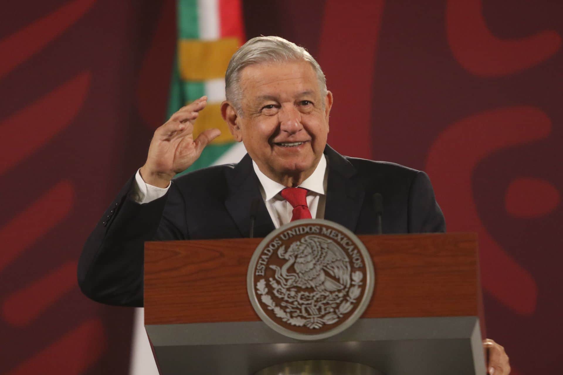 El presidente de México, Andrés Manuel López Obrador, en conferencia mañanera