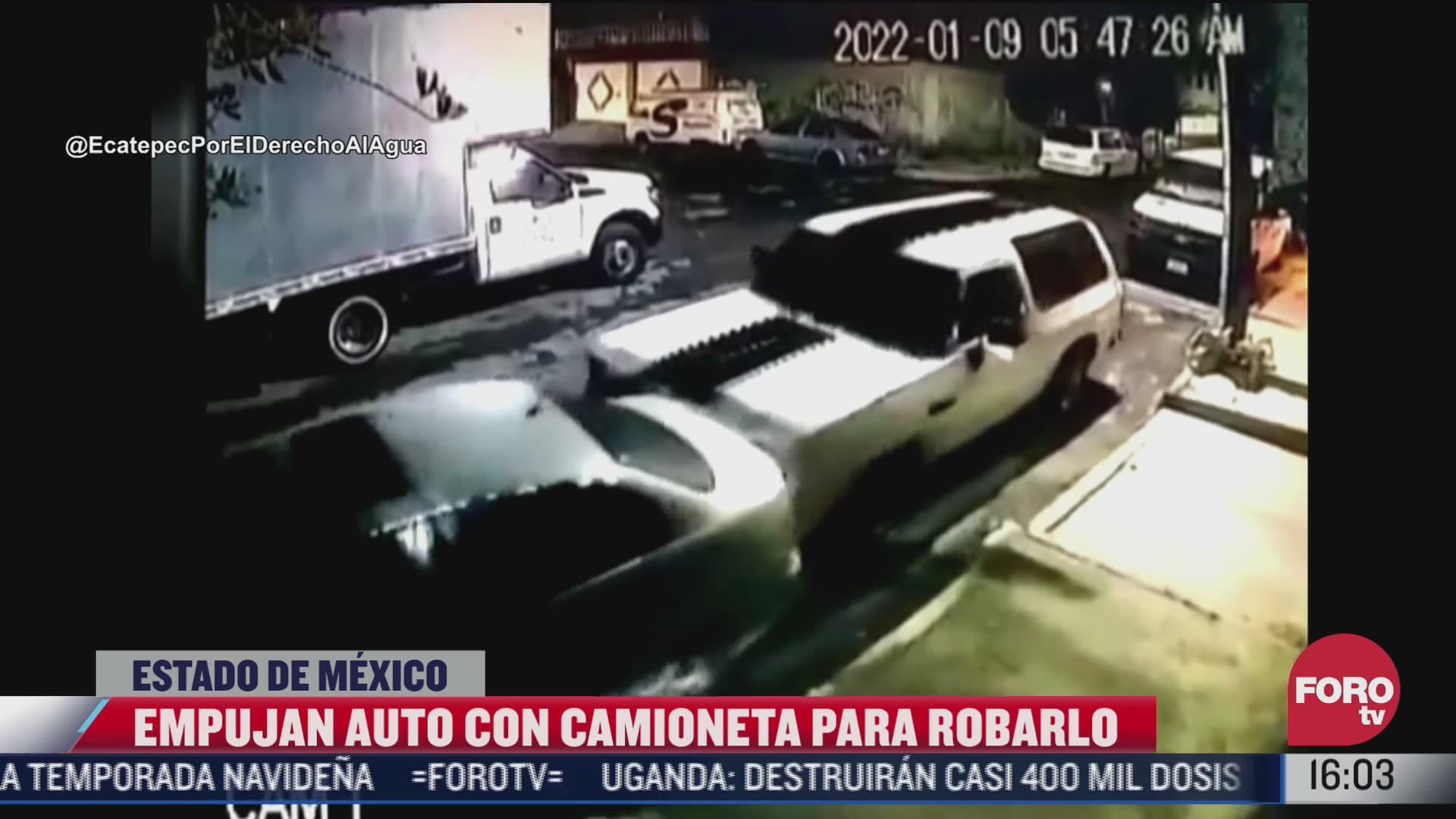 empujan auto para robarlo en ecatepec