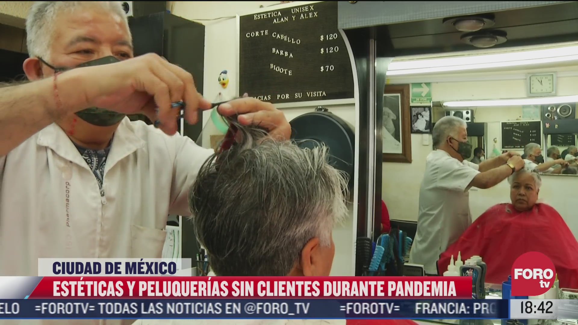 esteticas y peluquerias sin clientes durante pandemia