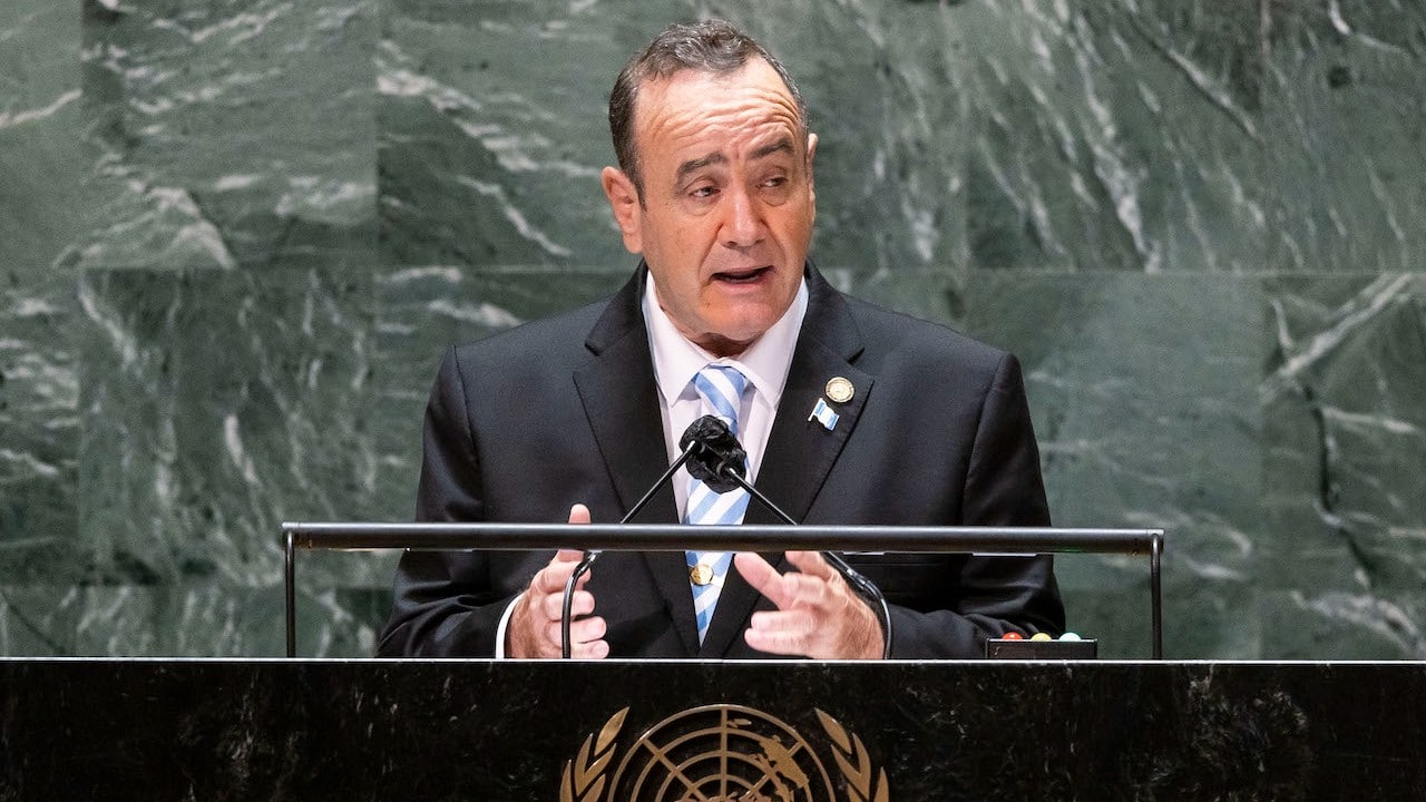 El presidente de Guatemala, Alejandro Giammattei (Getty Images)
