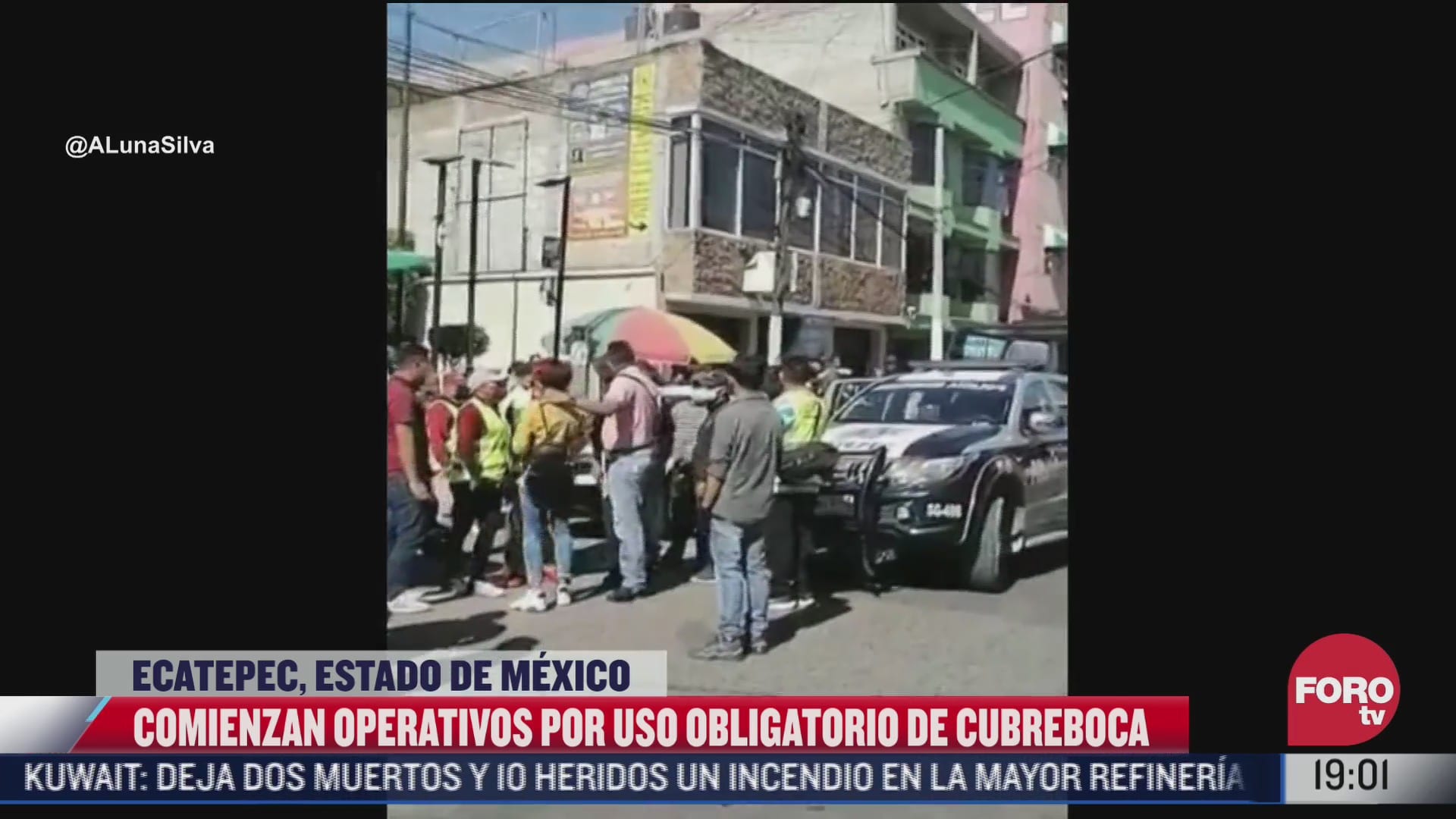 hombre es arrestado por no usar cubrebocas en ecatepec