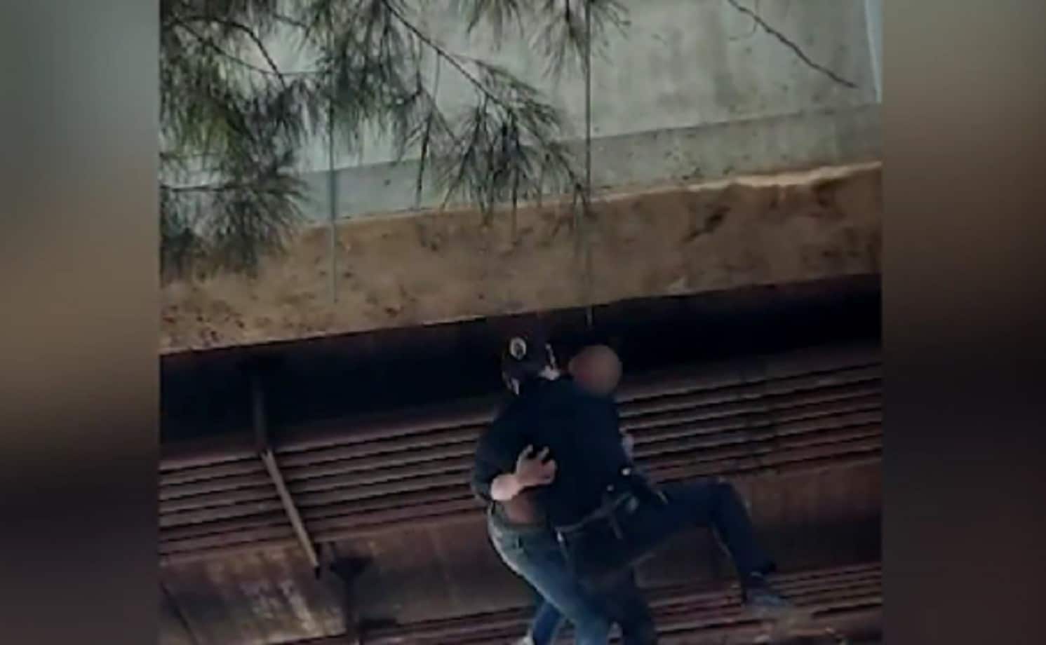 Policía evita suicidio de hombre en paradero Pantitlán