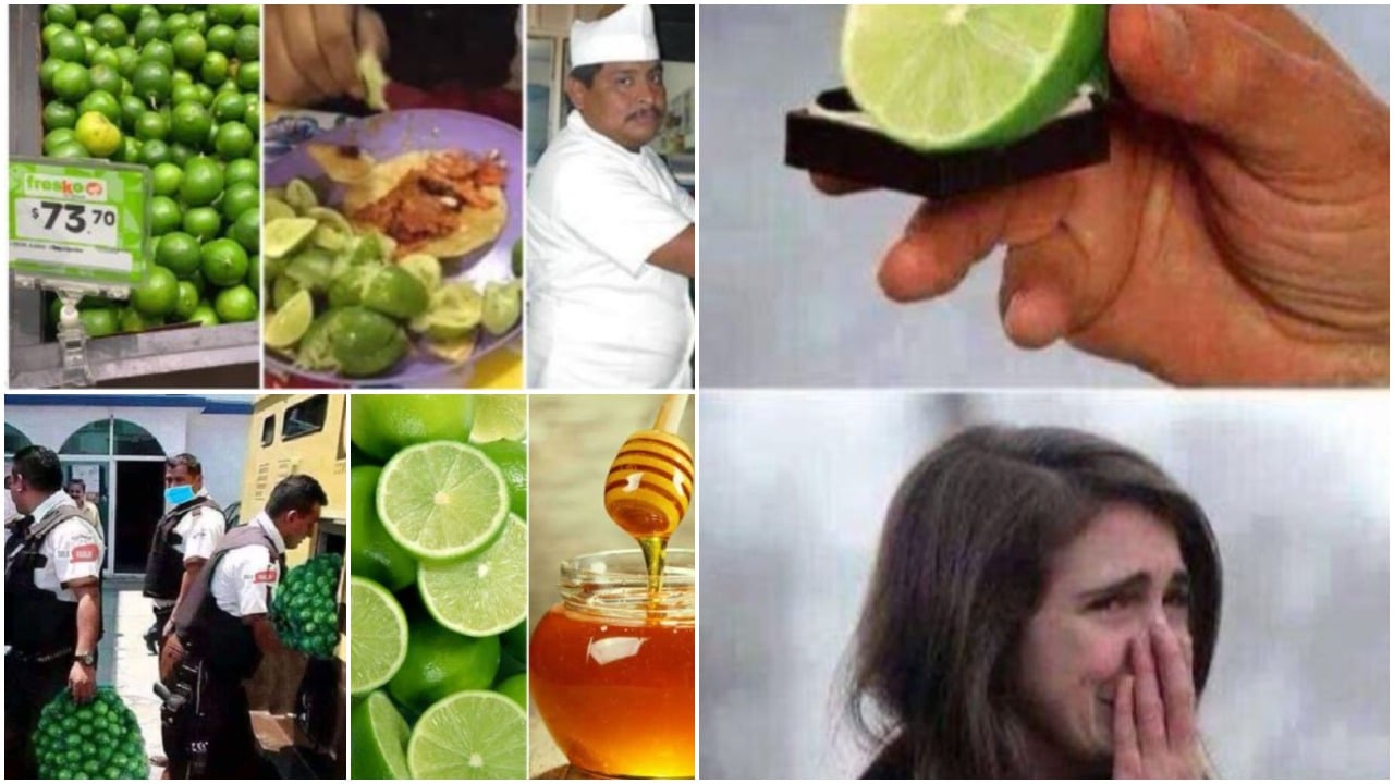 Memes sobre el aumento de precio del limón en México