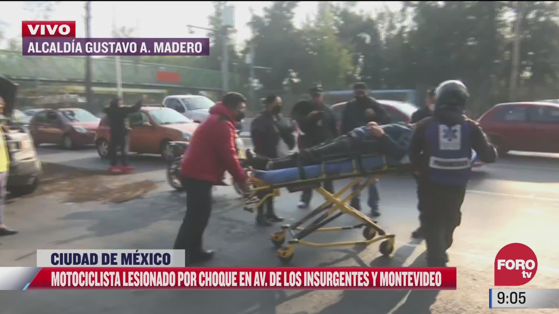 motociclista resulta lesionado por choque en insurgentes norte