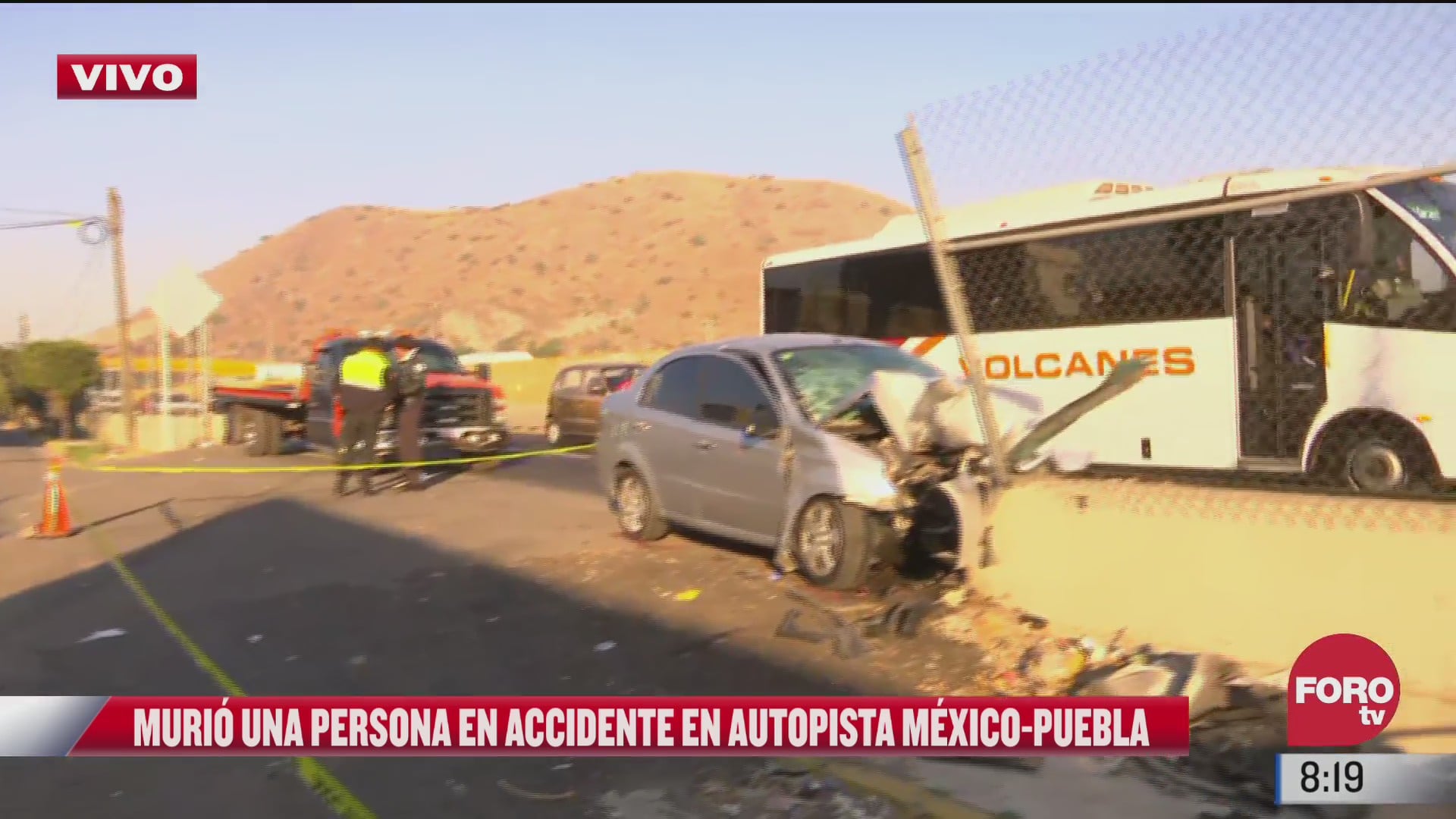 muere automovilista en choque en la autopista mexico puebla