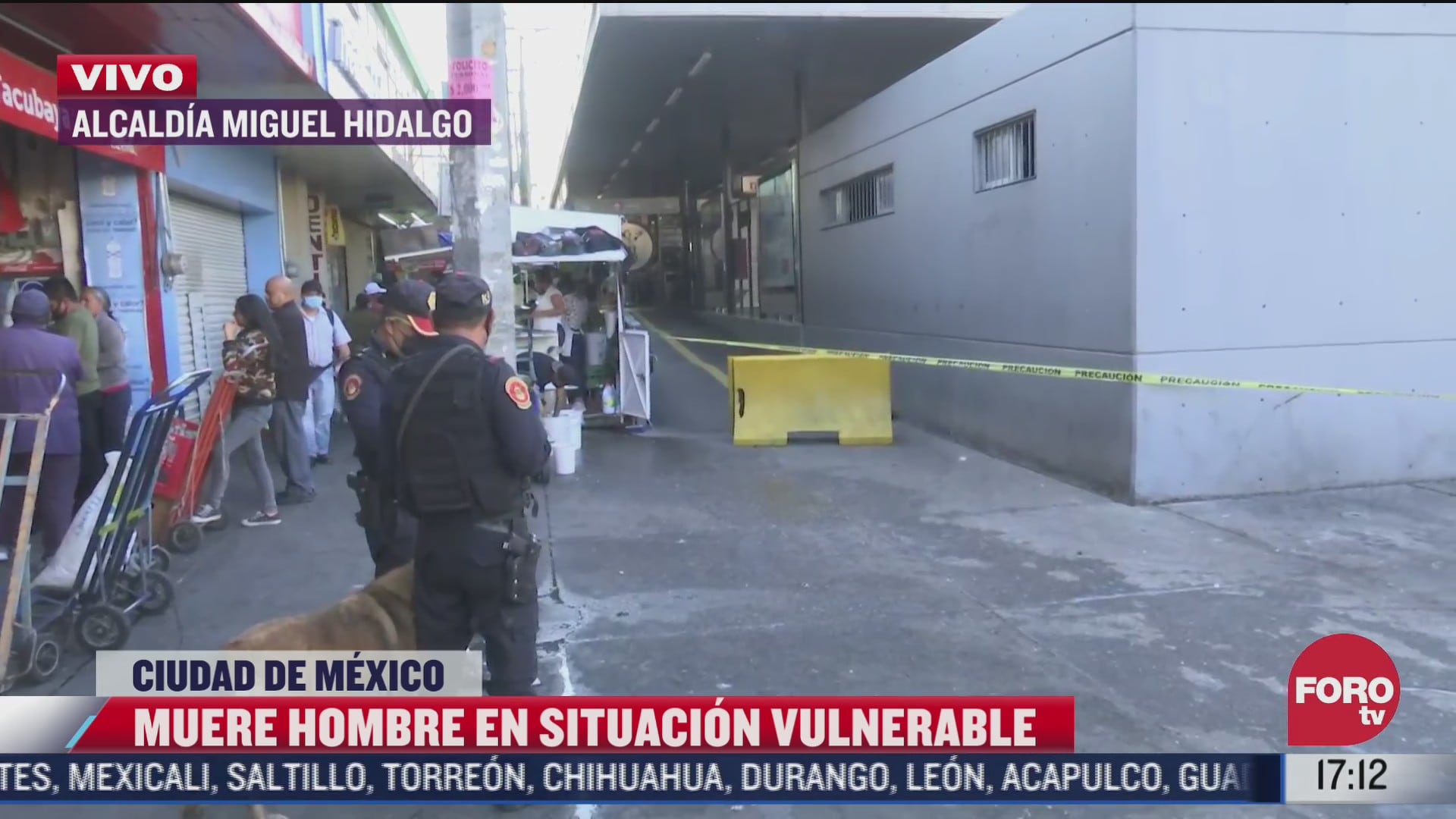 muere hombre en situacion de calle en inmediaciones del metro tacubaya