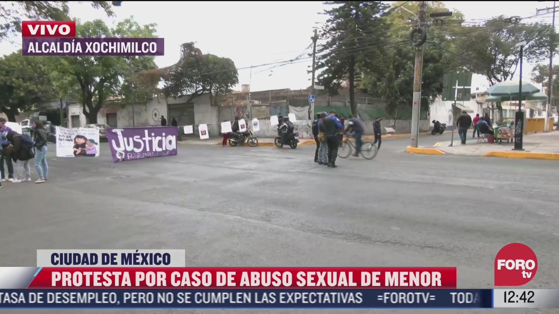 mujeres realizan bloqueo en xochimilco por caso de abuso sexual