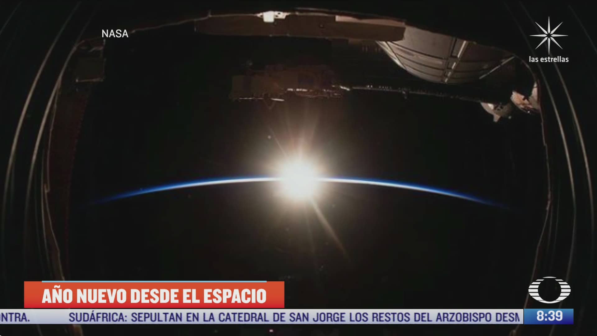 nasa celebra inicio del 2022 con espectacular foto del amanecer orbital