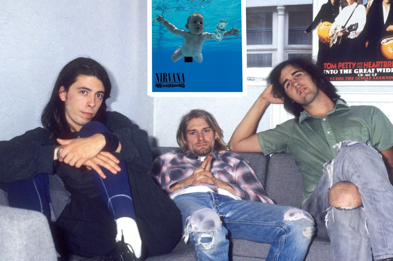 Nirvana, Nevermind, bebé, portada, Kurt Cobain
