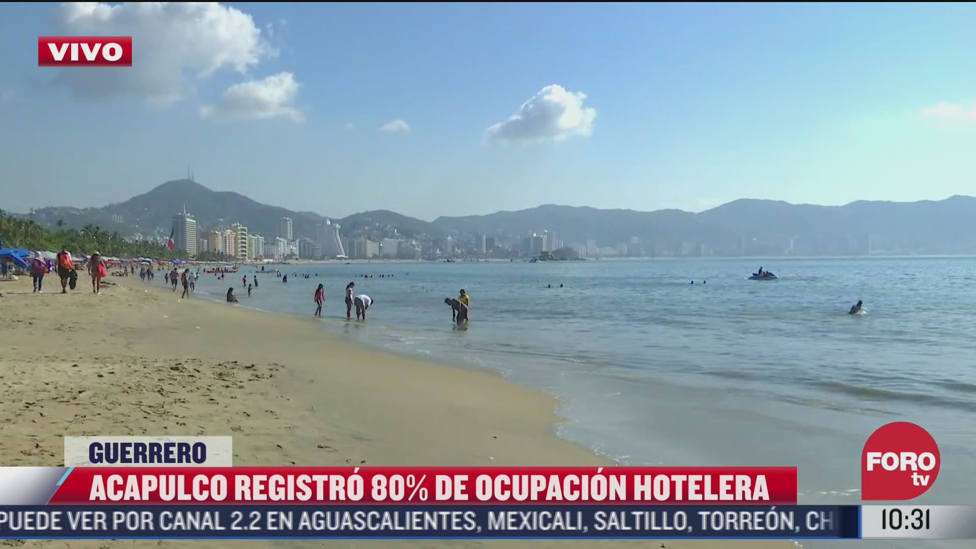 playas de acapulco estan llenas de turistas
