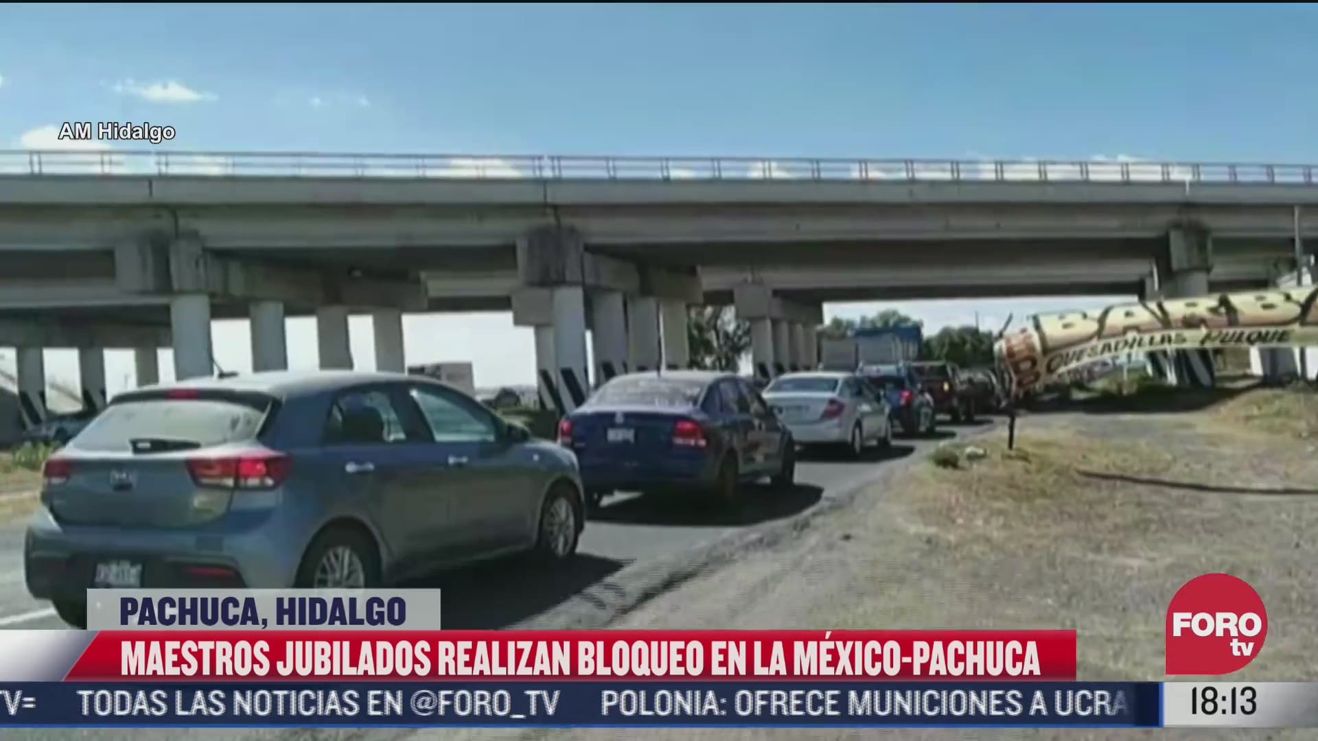 profesores bloquean la autopista mexico pachuca