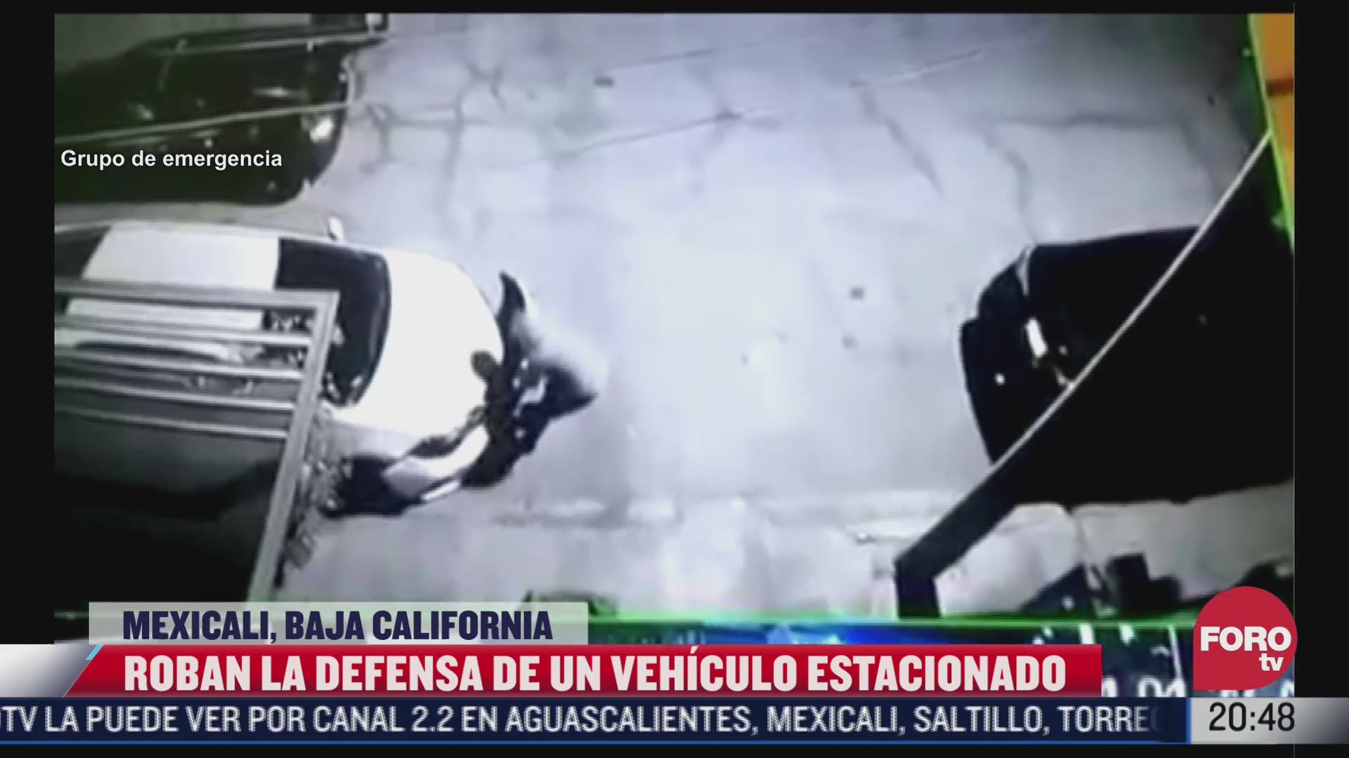 roban defensa de vehiculo estacionado en mexicali