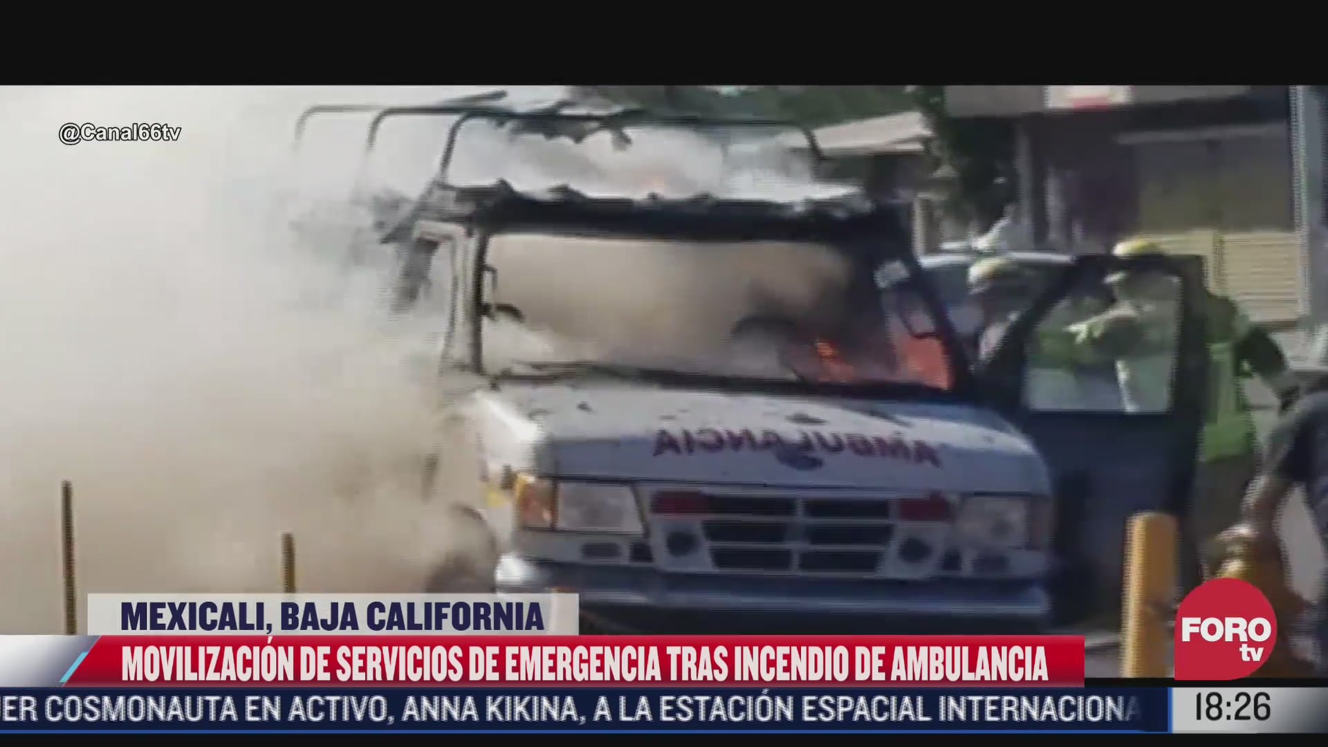 se incendia ambulancia en baja california
