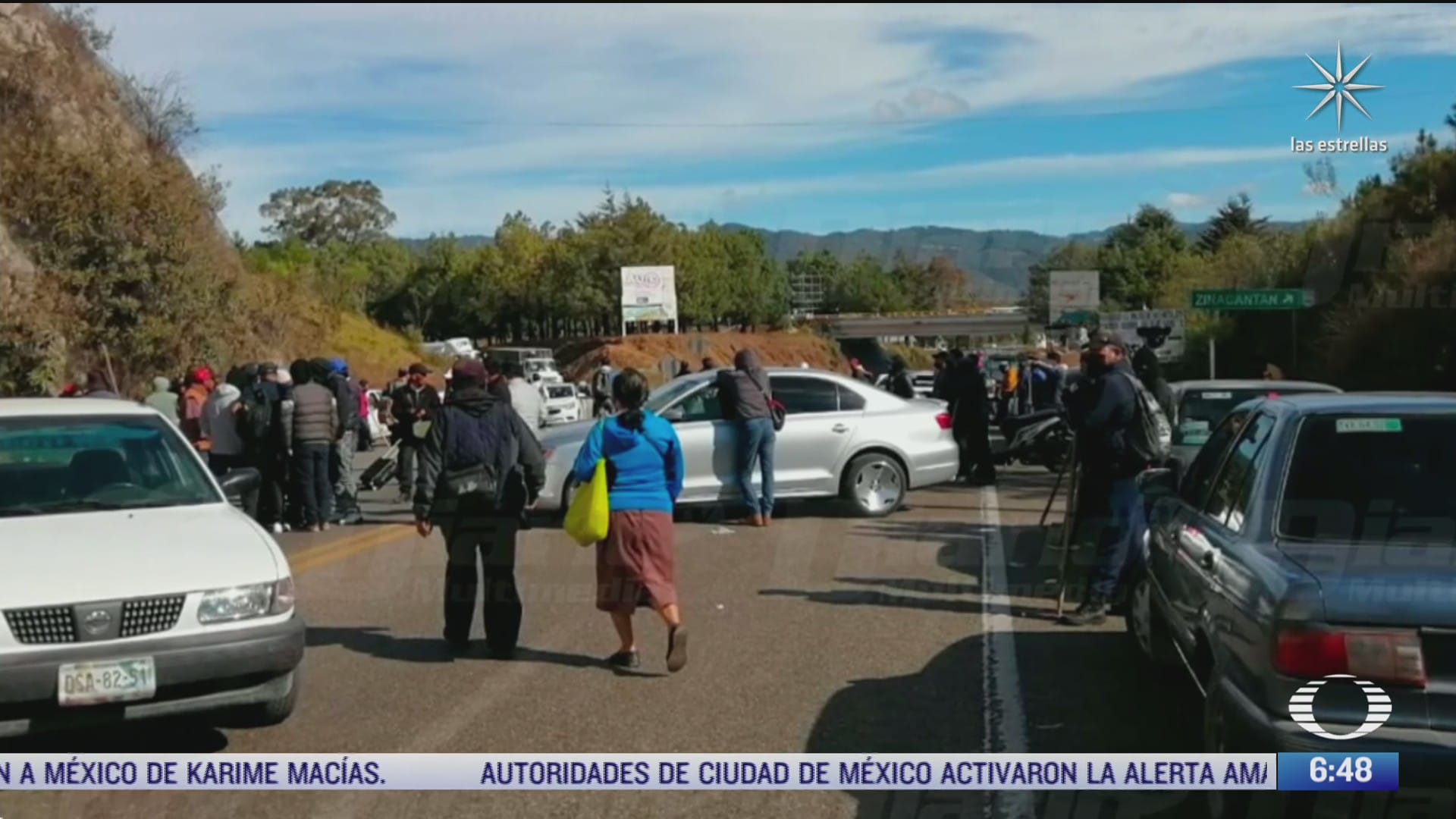 se registra enfrentamiento durante bloqueo en san cristobal de las casas chiapas