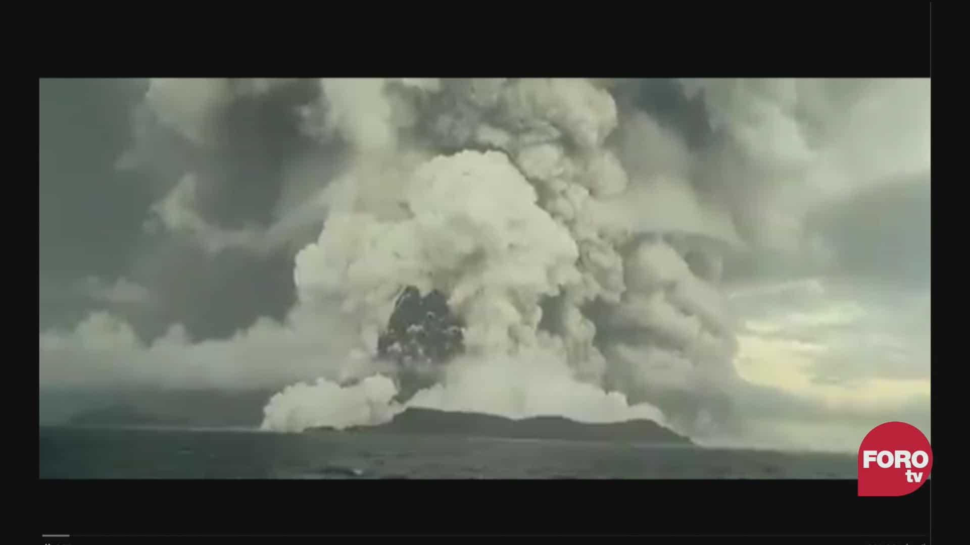 se registra nueva erupcion de volcan en tonga