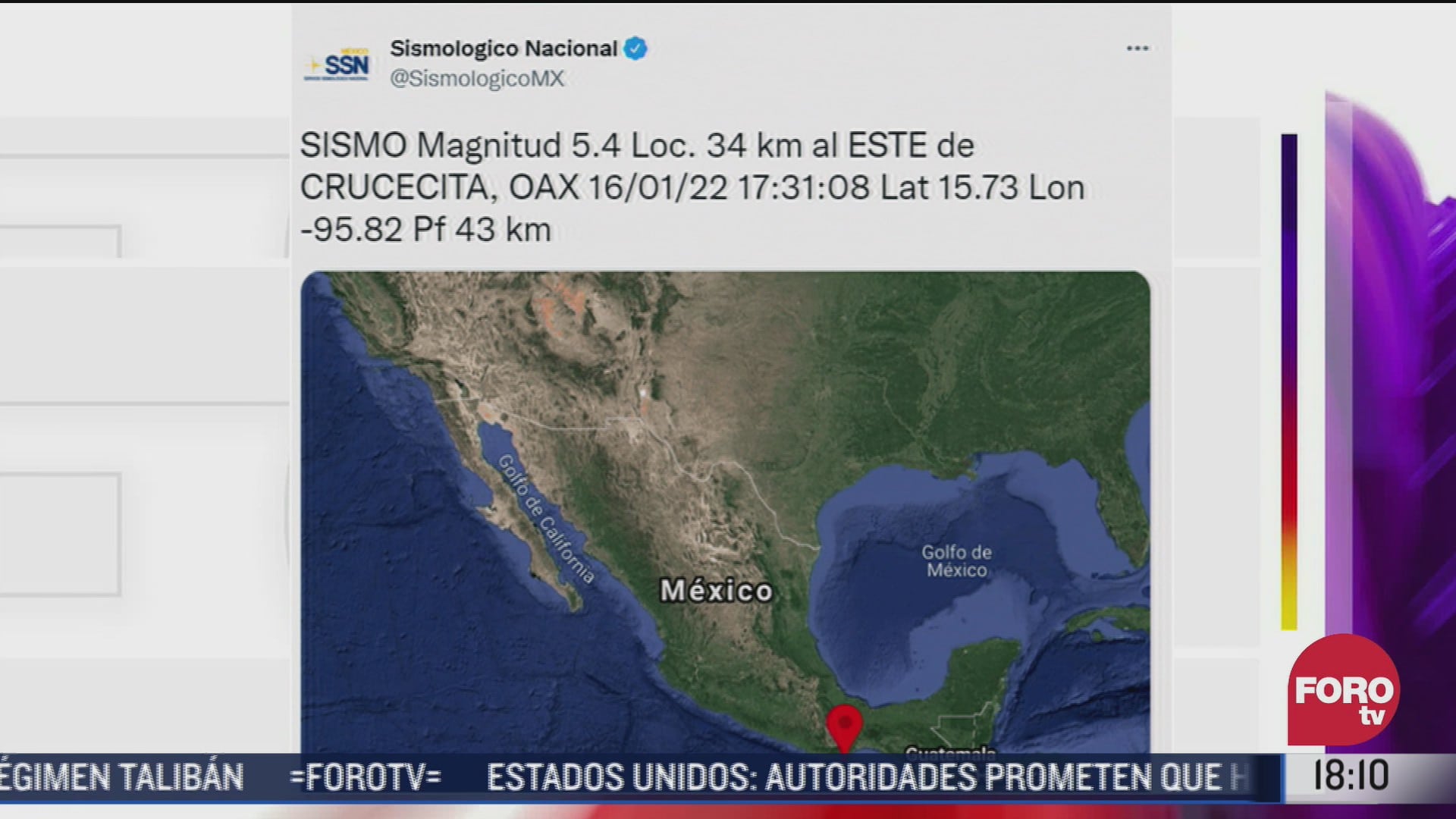 se registra sismo de magnitud 5 4 en oaxaca