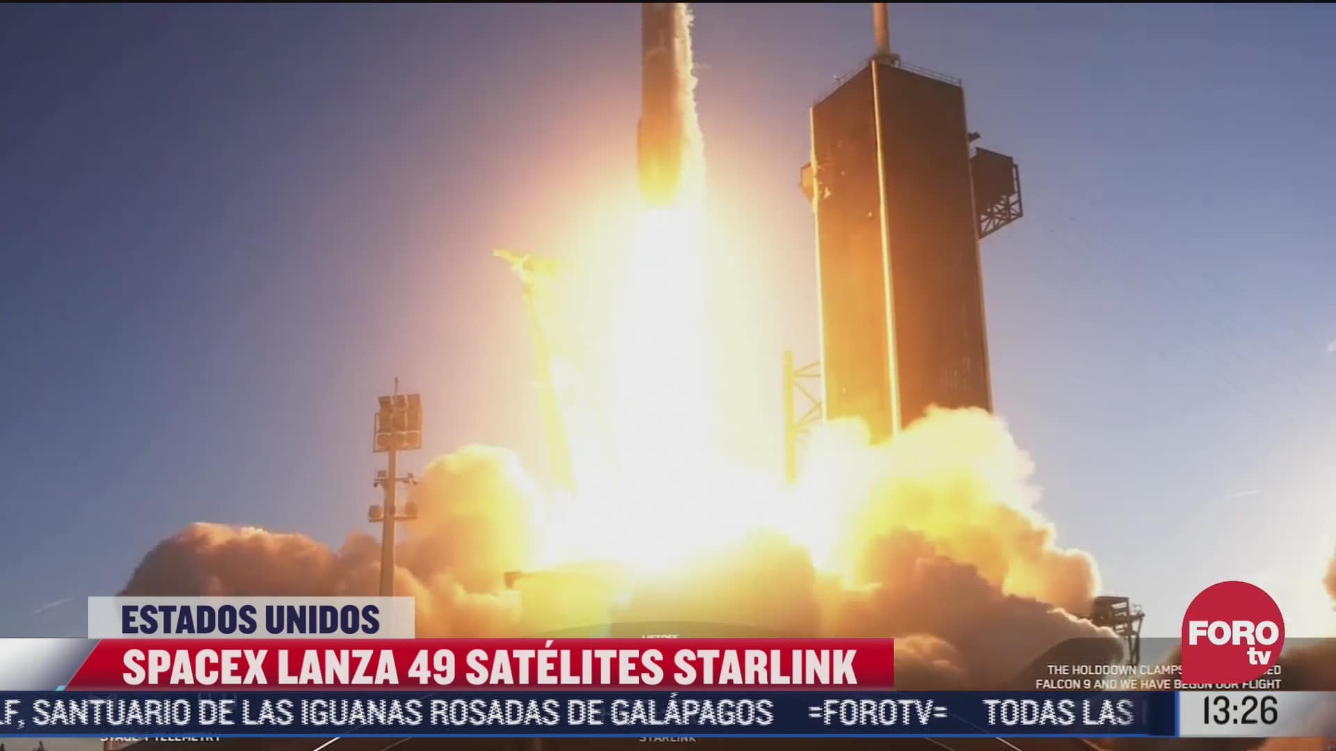 spacex lanza 49 satelites de starlink al espacio
