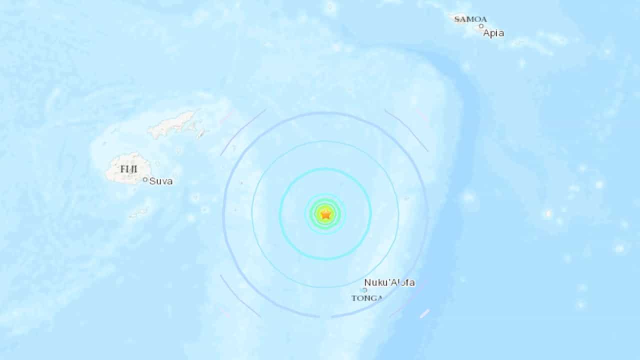 Sismo de magnitud 6.2 sacude las aguas de Tonga, en el Pacífico Sur
