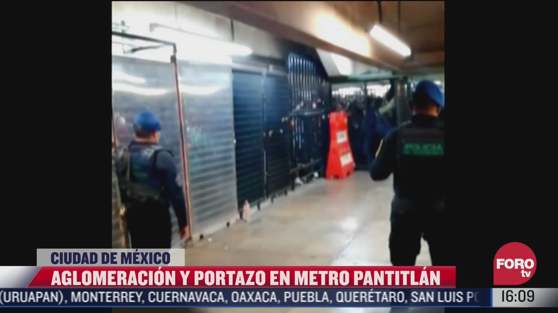 usuarios del metro dan portazo en la estacion pantitlan
