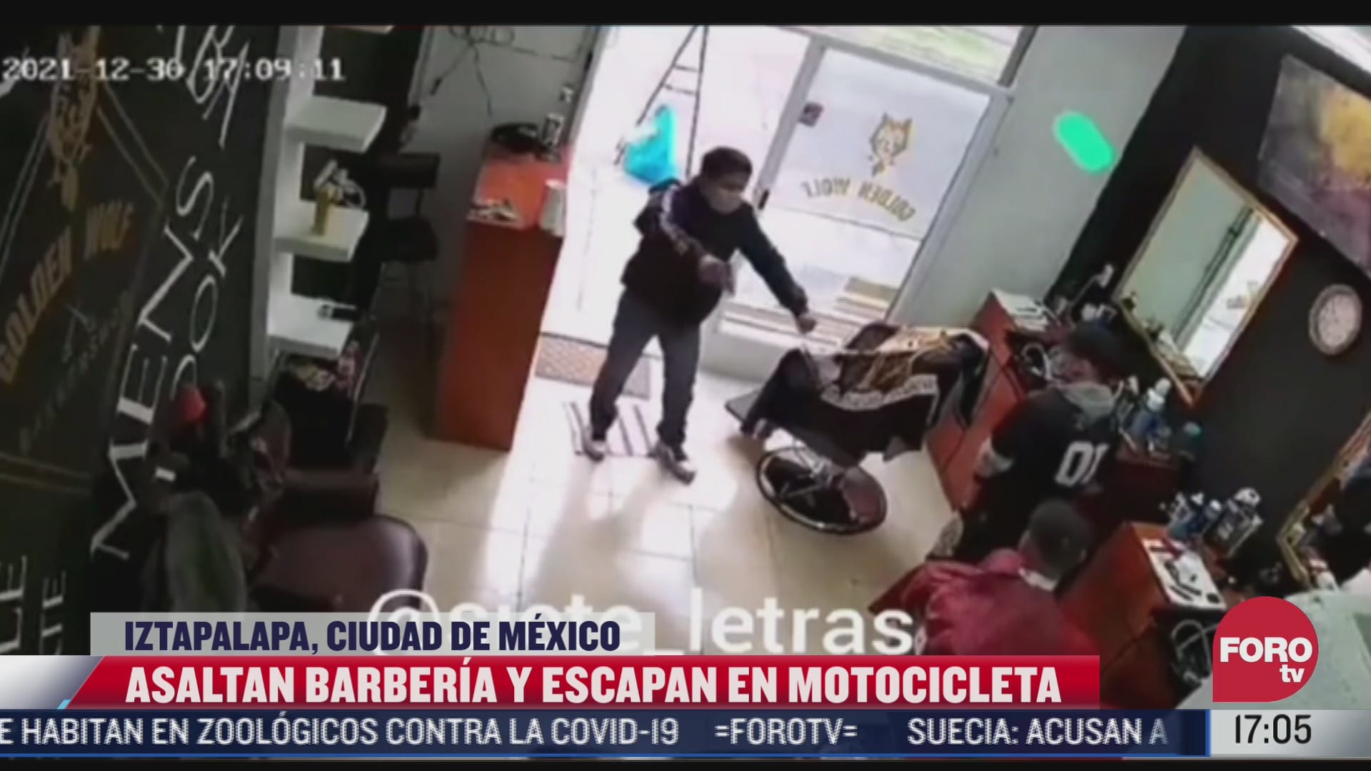 video captan violento asalto contra barberia de iztapalapa en la cdmx