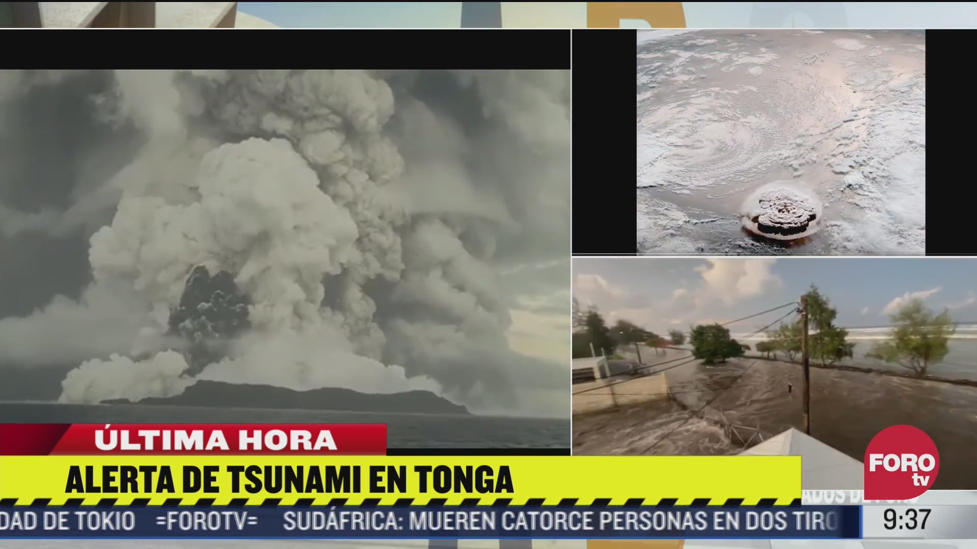 video de la erupcion del volcan submarino en tonga