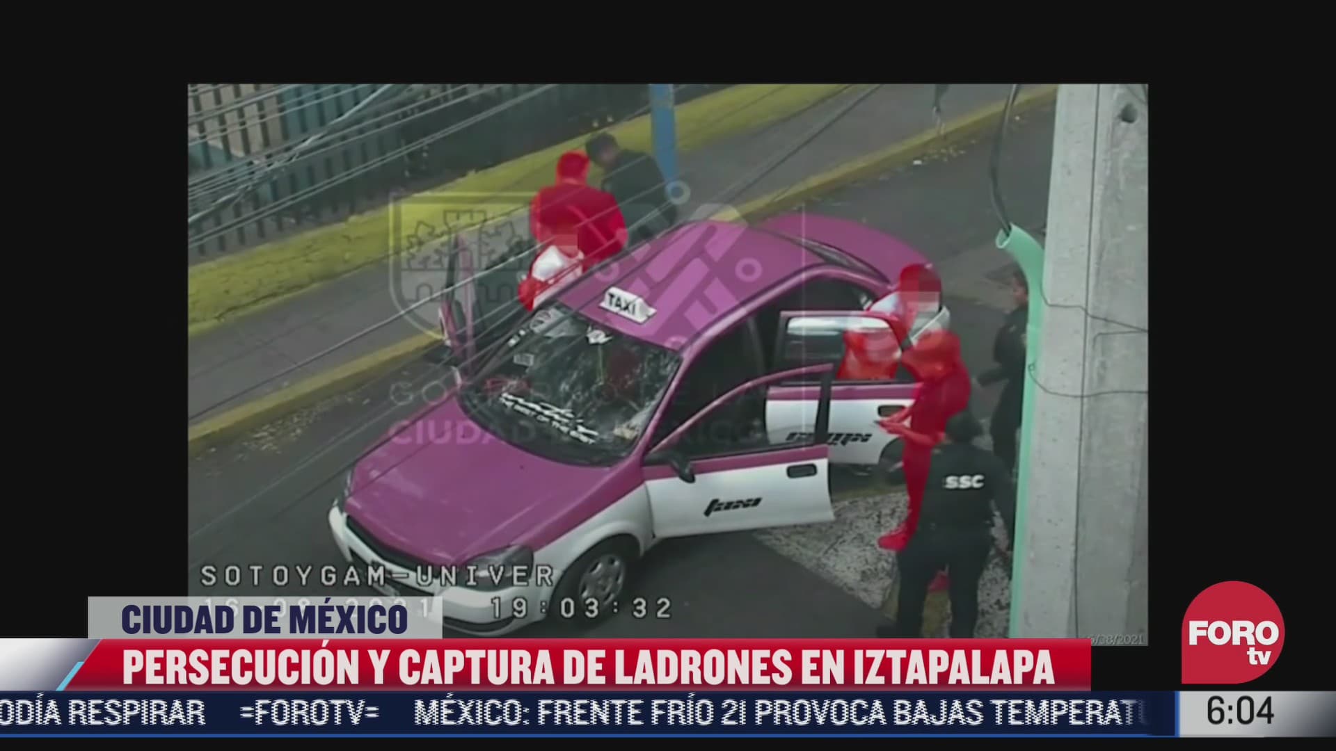 video policias capitalinos persiguen y capturan a asaltantes en iztapalapa