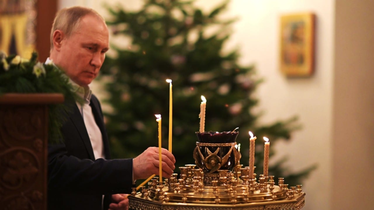 Putin felicita a los rusos por la Navidad ortodoxa