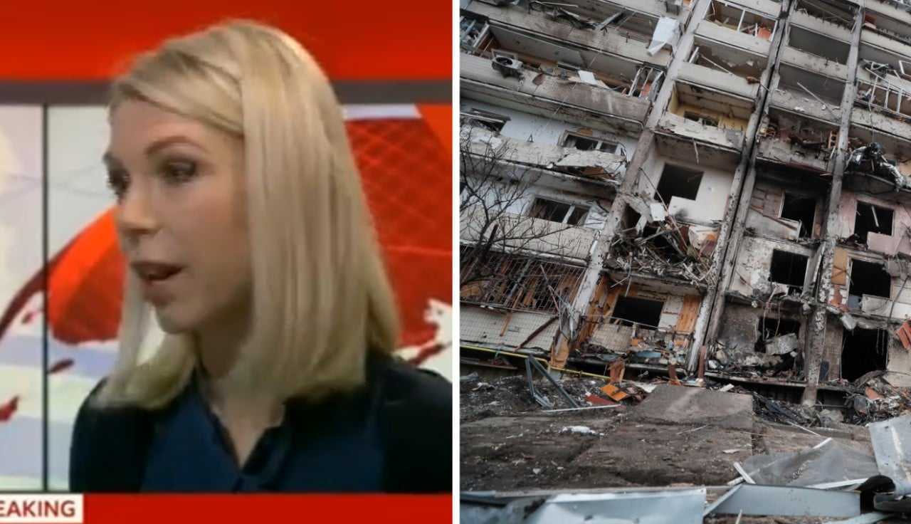 Periodista descubre que su casa fue bombardeada en Ucrania