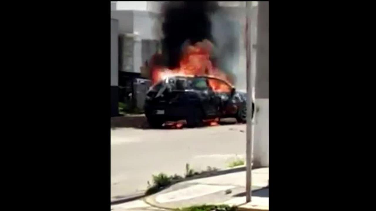 Transportistas queman vehículos en Zumpango