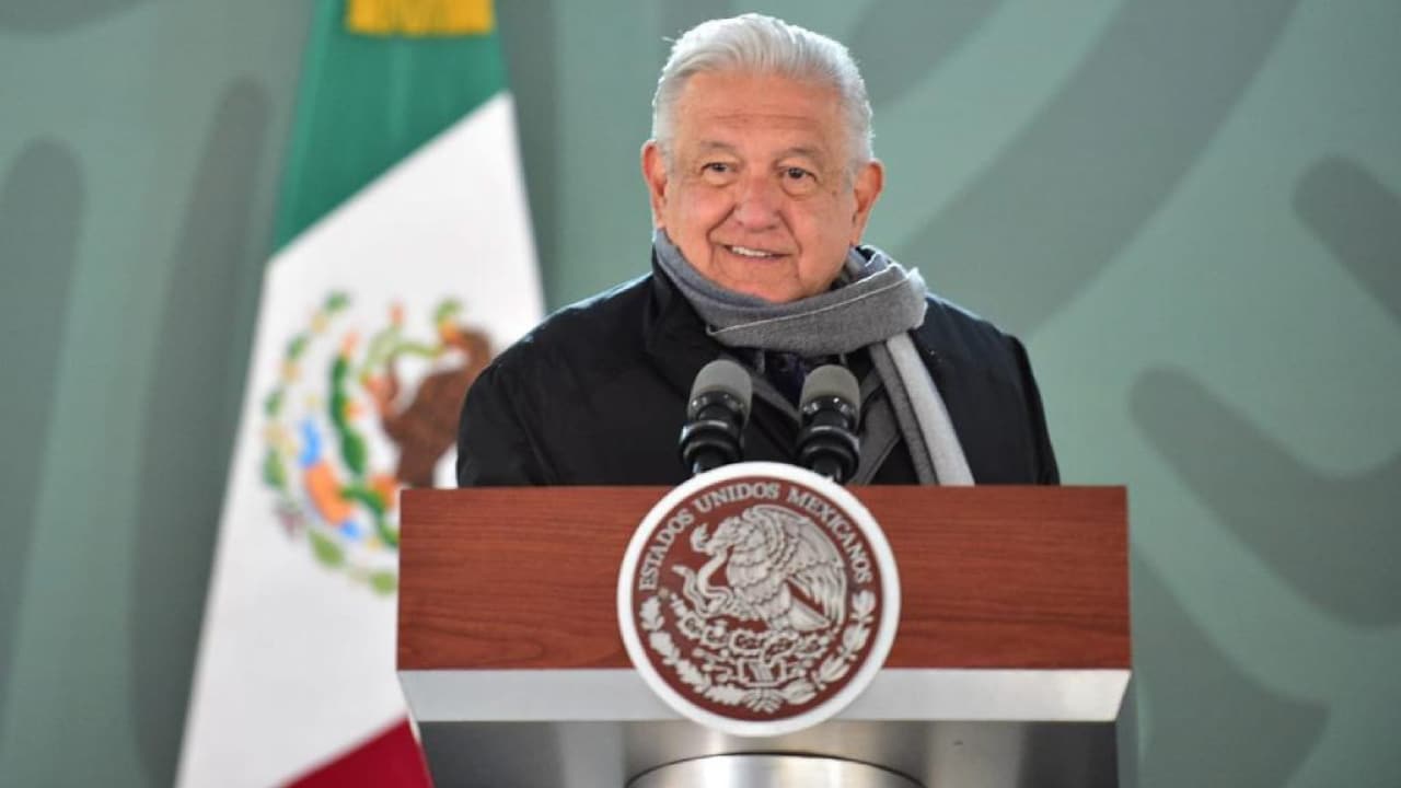 El presidente de México, Andrés Manuel López Obrador, en la conferencia mañanera realizada en Ciudad Juárez