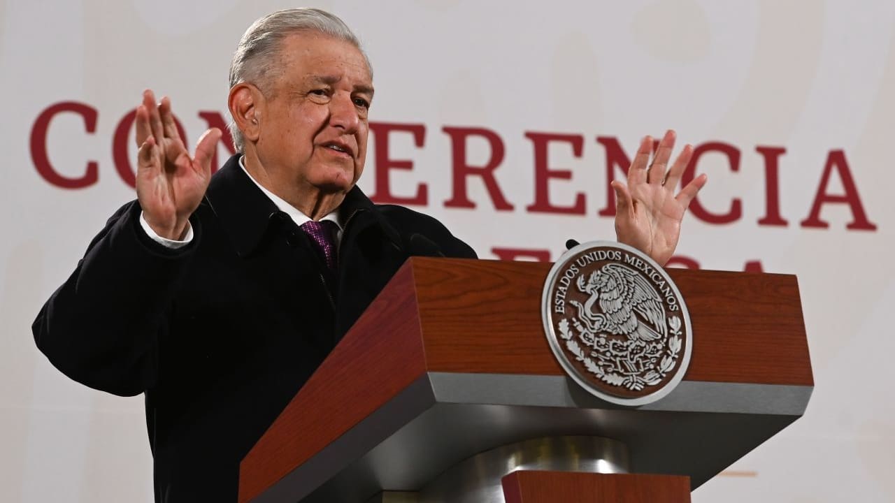 El presidente Andrés Manuel López Obrador en la conferencia de prensa matutina