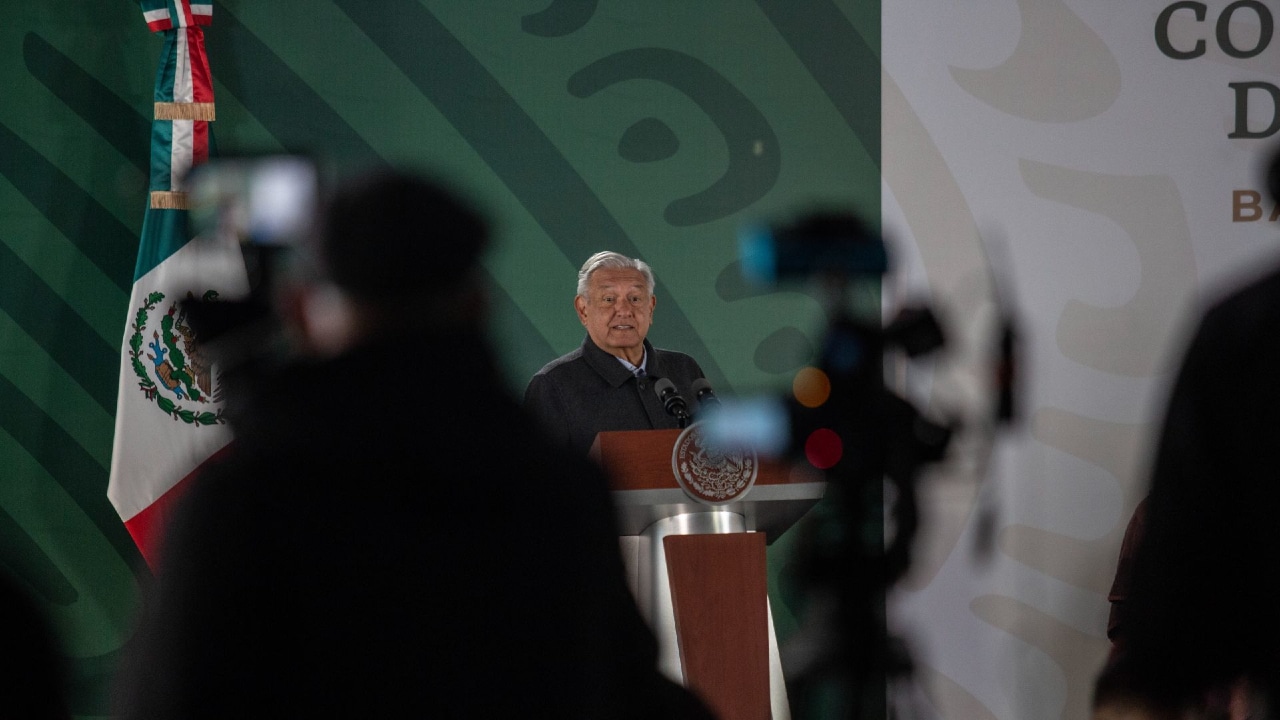 Andrés Manuel López Obrador, presidente de México durante la conferencia mañanera.