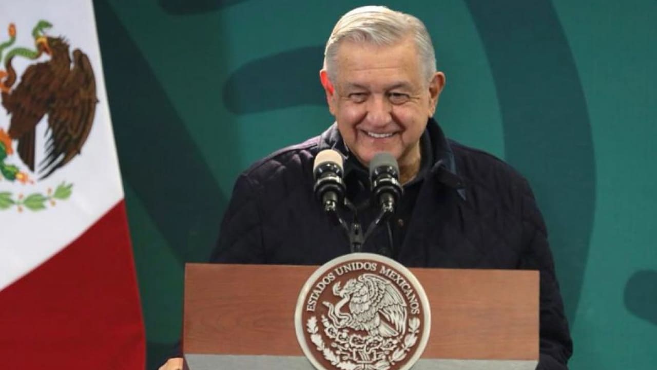 Andrés Manuel López Obrador, presidente de México, durante la conferencia mañanera desde el estado de Hidalgo