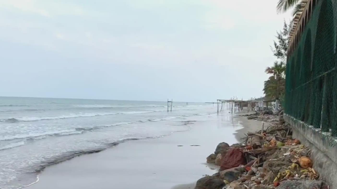 aumento de nivel del mar arrebata metros a las playas en veracruz