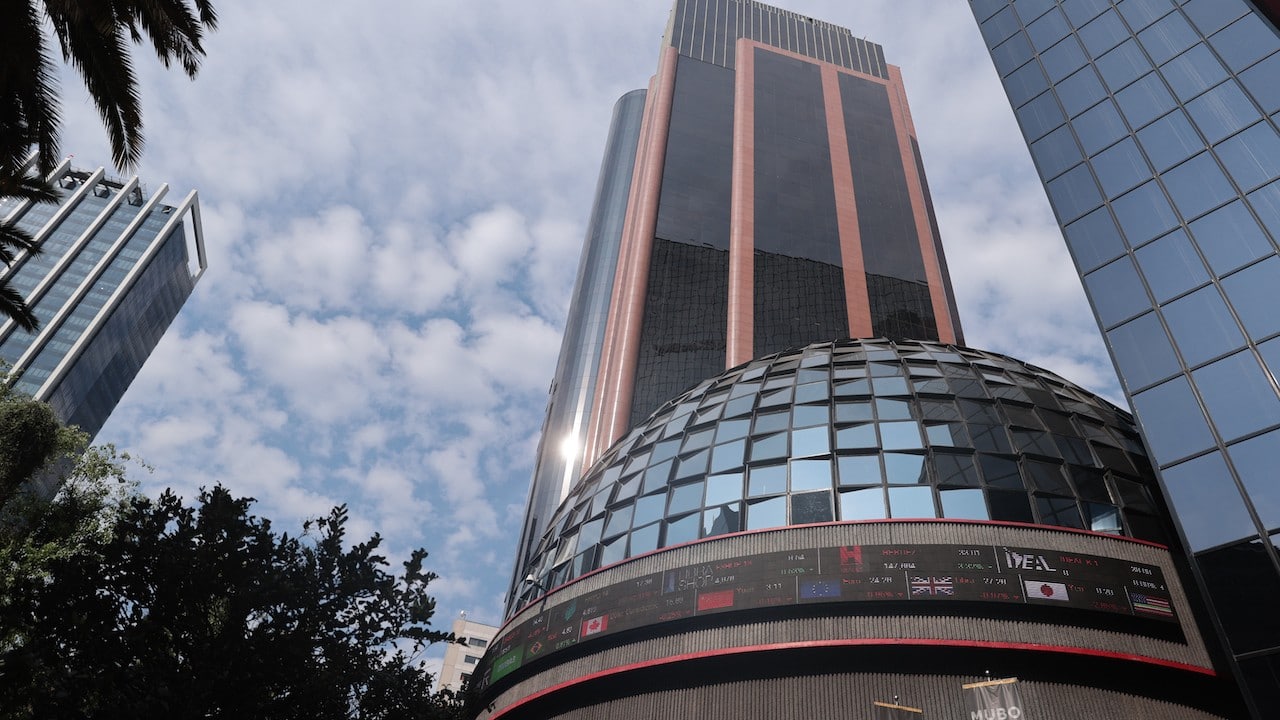 Edificio de la Bolsa Mexicana de Valores en la Ciudad de México (Getty Images)