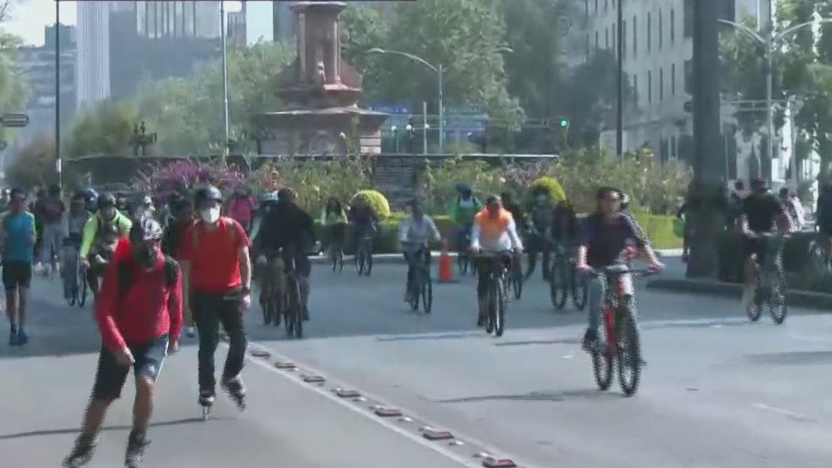 capitalinos disfrutan el paseo dominical muevete en bici