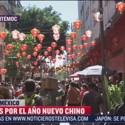 Celebran el Año Nuevo Chino en el Barrio Chino de las CDMX