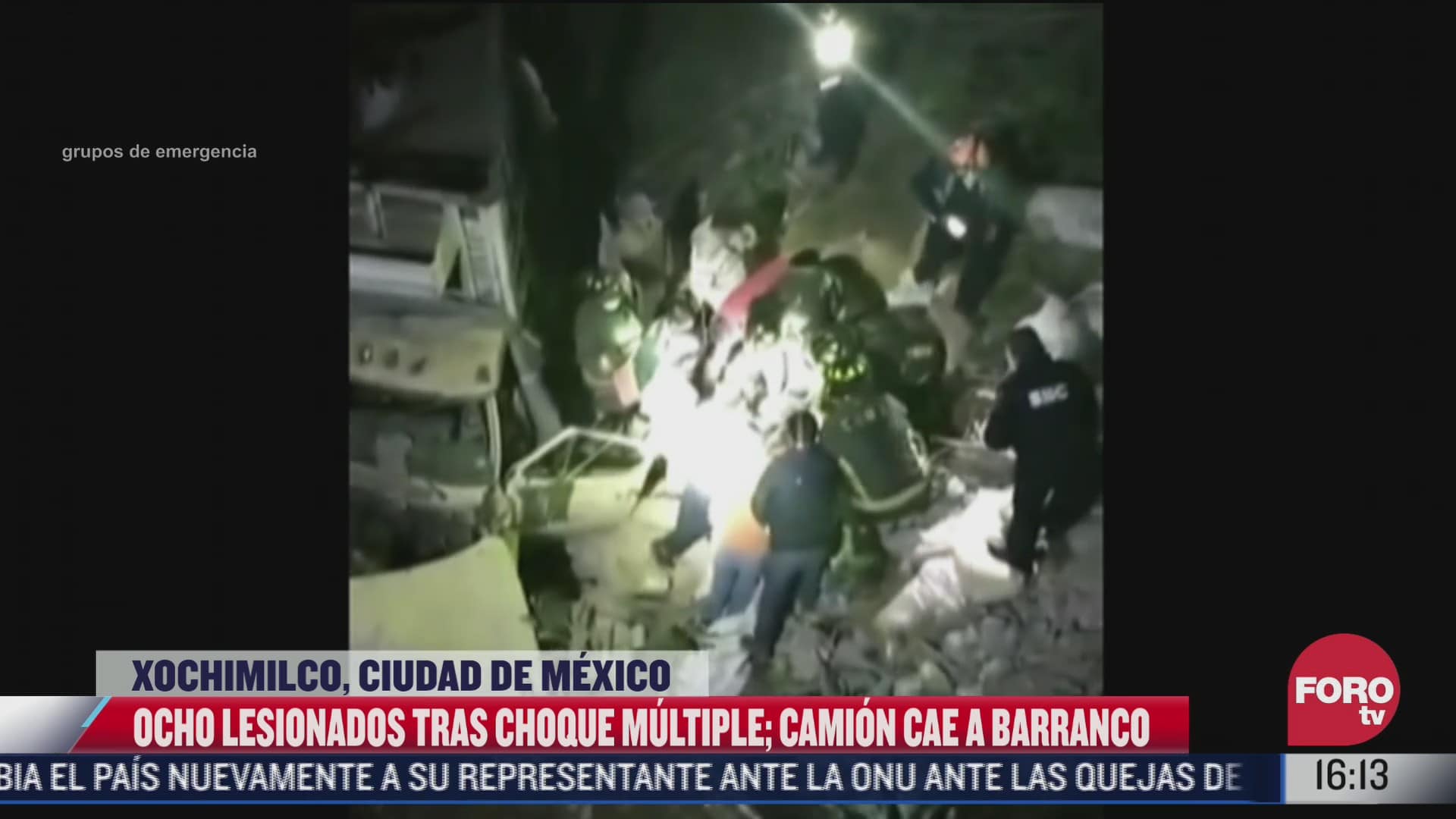choque multiple en xochimilco deja ocho heridos