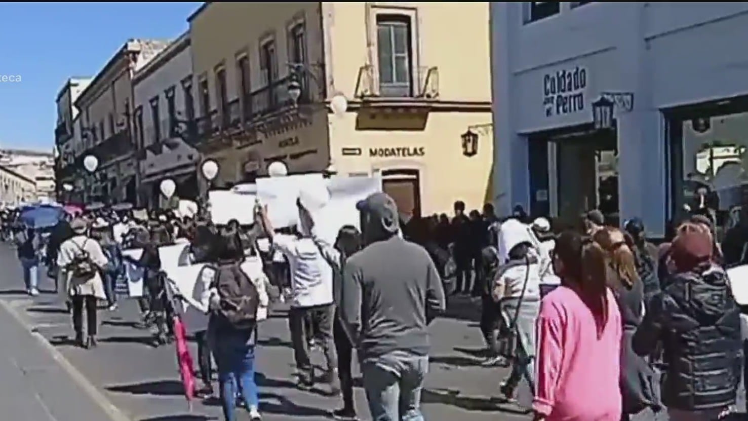 cientos marchan contra la violencia en zacatecas
