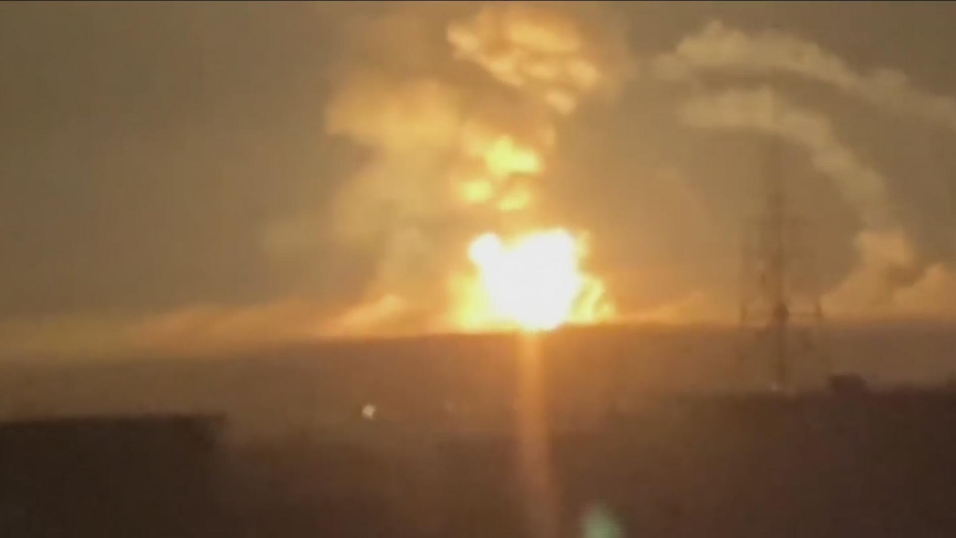 civiles captan el momento de los bombardeos rusos contra ucrania