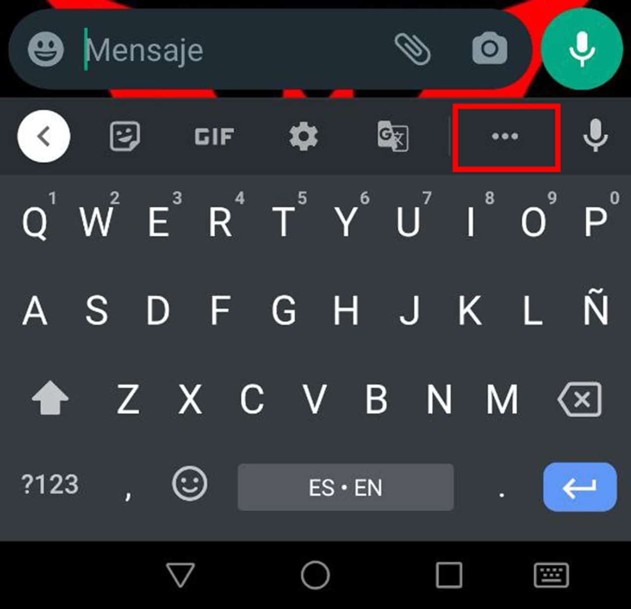 Cómo cambiar el color del teclado de WhatsApp