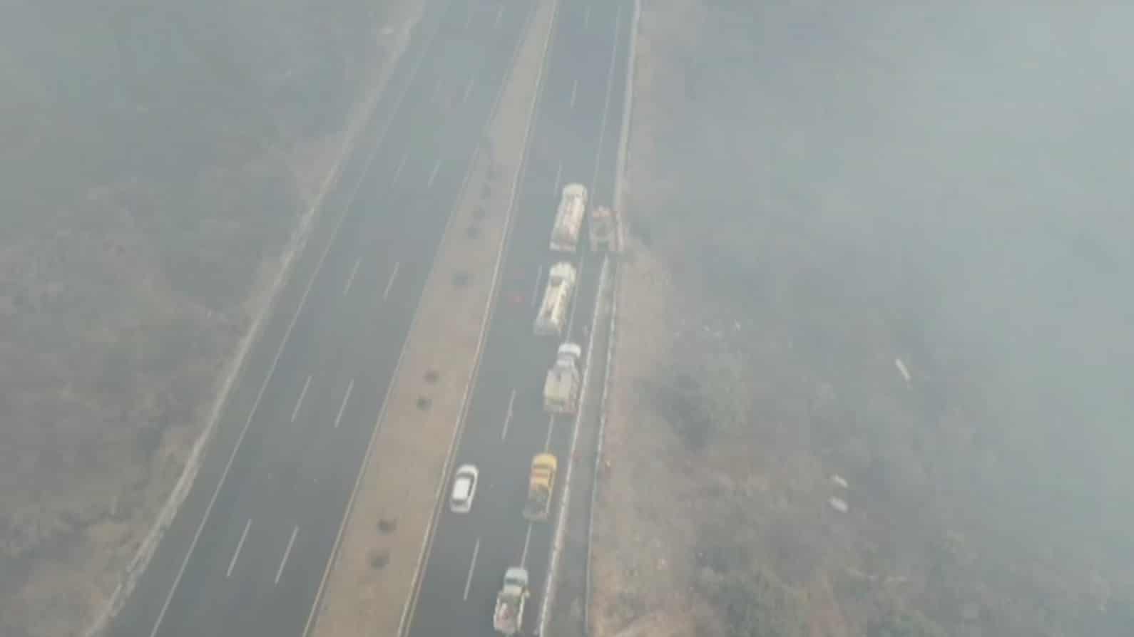 incendio afecta visibilidad y circulacion en la autopista mexico cuernavaca