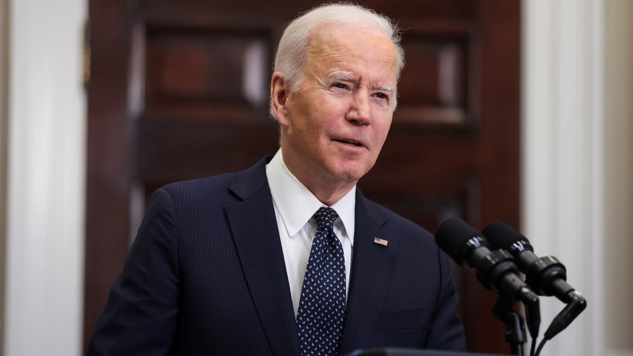 El presidente de Estados Unidos, Joe Biden, ofrece una conferencia sobre el conflicto entre Rusia y Ucrania